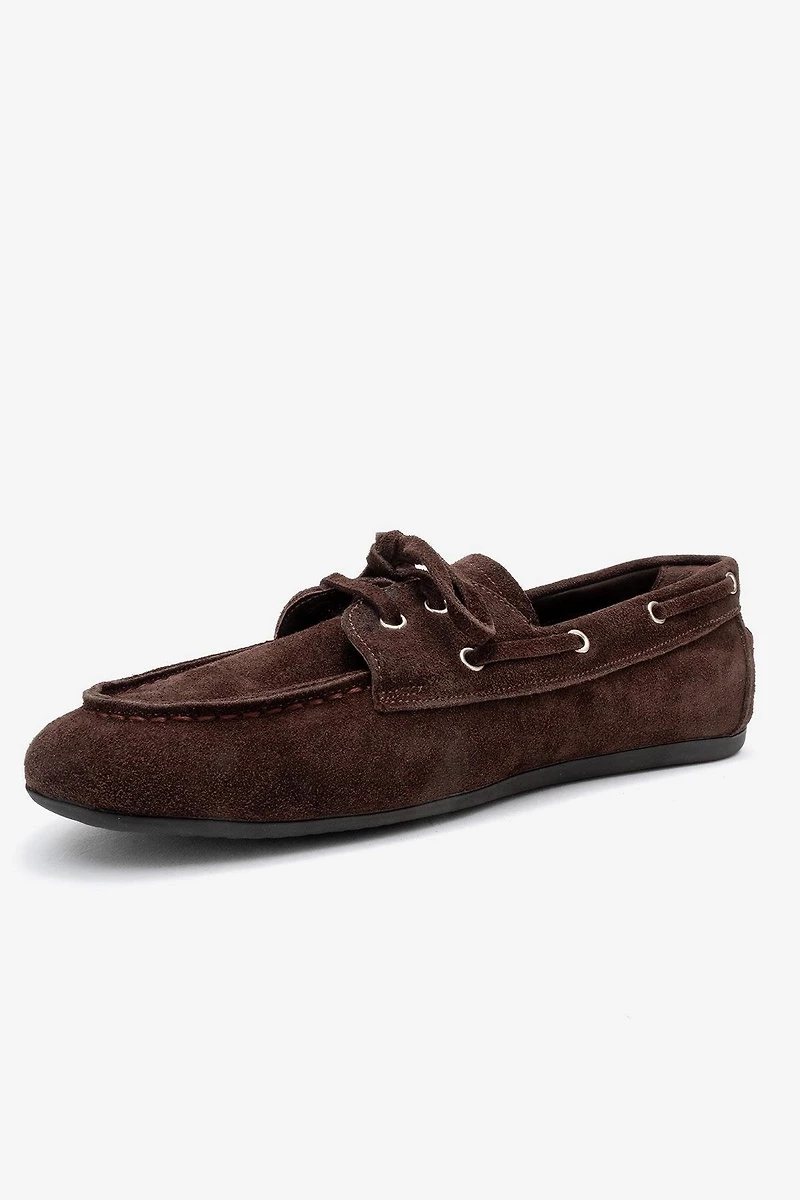 Forever & Always Womens Serelis Leather Lace Up Loafer