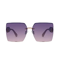 AGP PARIS Women's Square Acetate Gradient Lens UV400 Sunglasses