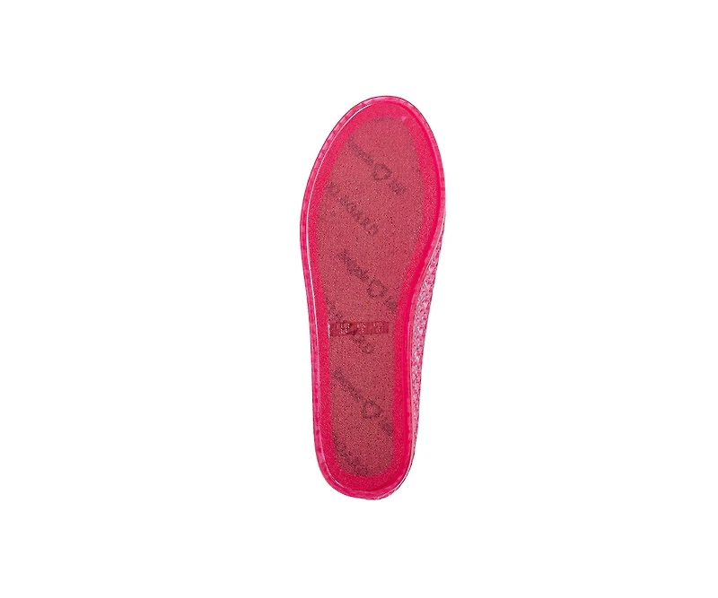 bebe Womens Jelly Flats with Charms Slip On Lightweight Shoes