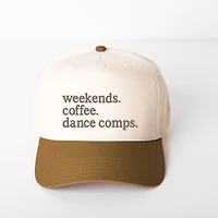 Simply Sage Market - Women's Canvas Trucker Hat Weekends Coffee Dance Comps
