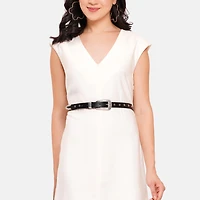 AGP PARIS Black Slim Women's Belt