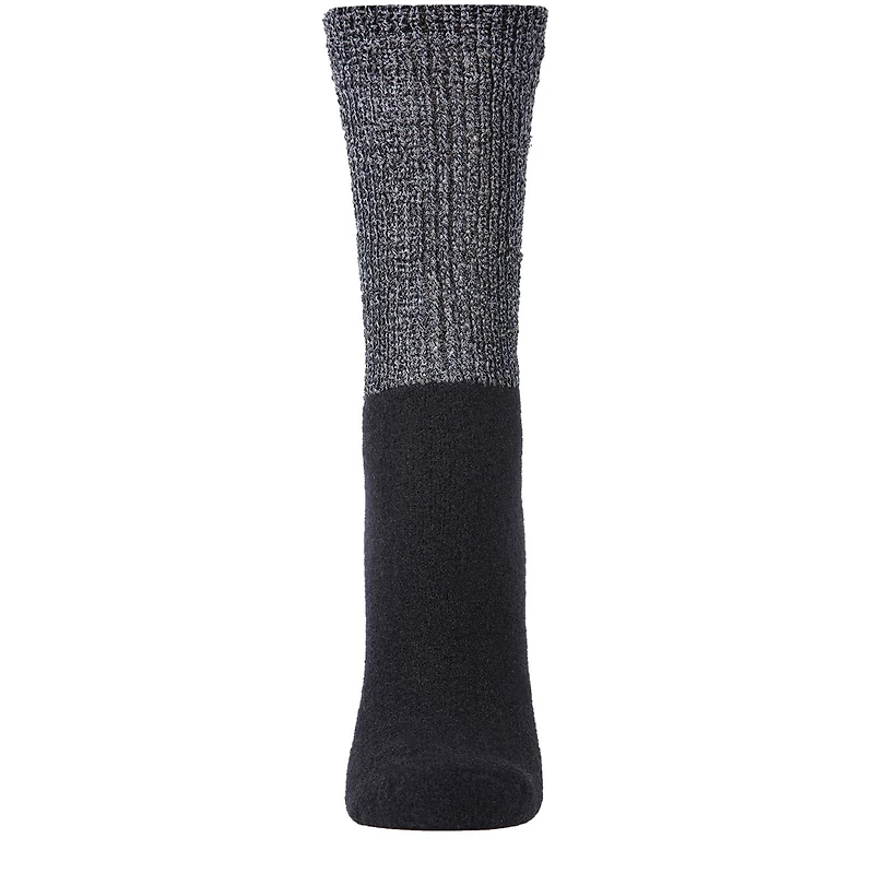 MeMoi Women's Mod Net Lamb Two-Tone Crew Socks