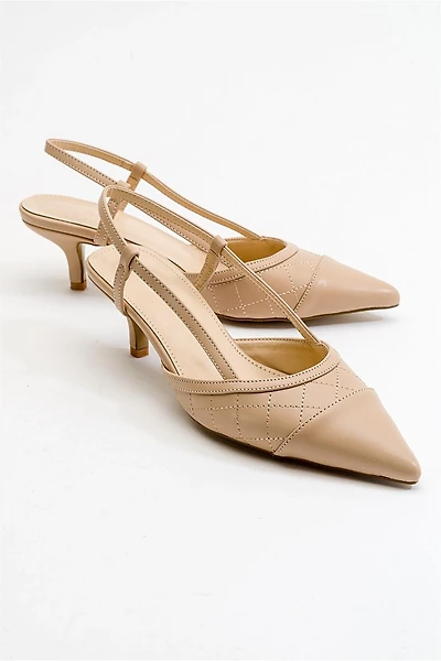 Prologue Shoes Womens Point Pointed Toe Slingback Pump