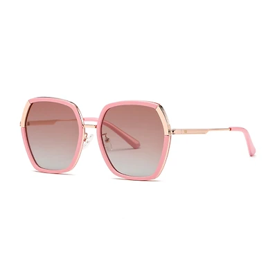 AGP PARIS Women's Square Acetate Polarized Lens UV400 Sunglasses