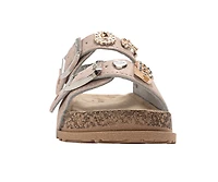 bebe Toddler Girl's Double Buckle Sandals with Back Strap