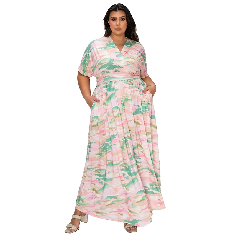 L I V D Women's Plus Reverie Empire Waist Dress