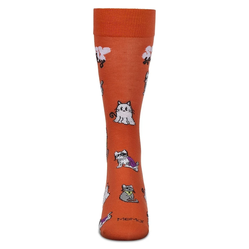 MeMoi Men's Stay Spooky Holiday Crew Socks