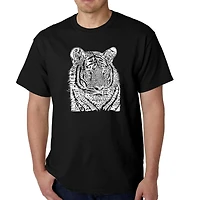 LA Pop Art Men's Word T-Shirt - Big Cats
