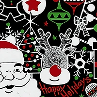 LA Pop Art Men's Christmas Word T-Shirt - Heart Design