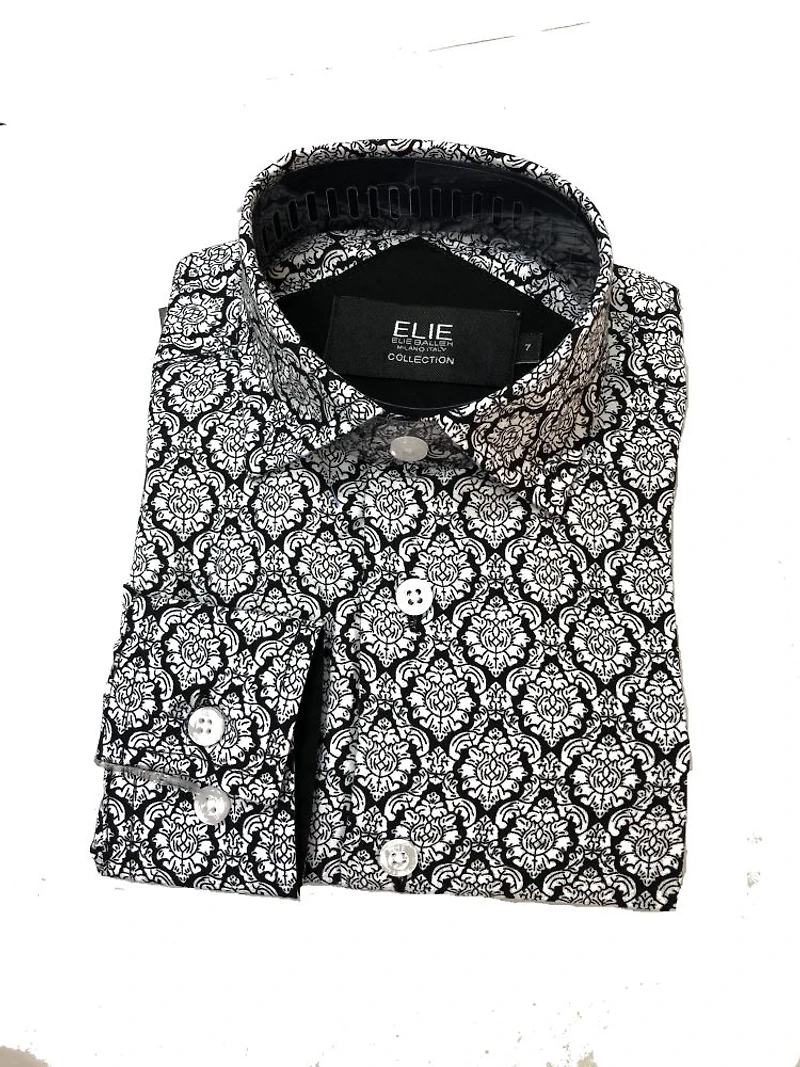 Elie Balleh Boys Slim Fit Button-Down Shirt