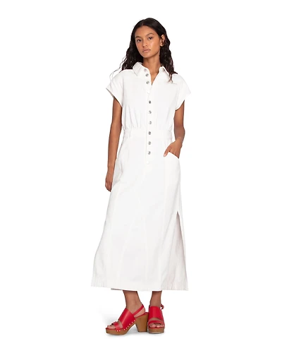 Belle & Bloom Womens Sundown Denim Midi Shirt Dress