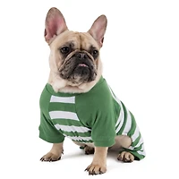 Leveret Dog Cotton Holiday Striped Pajamas