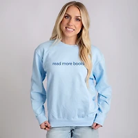 Simply Sage Market - Embroidered Read More Books Women's Lightweight Garment Dyed Sweatshirt