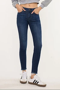 KanCan Women's Essentials Mid Rise Ankle Skinny Jeans Atlanna