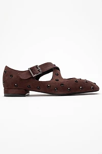 Prologue Shoes Womens Addison Cross Strap Mary Jane