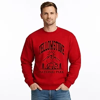 Simply Sage Market - Yellowstone National Park Mountain Men's Graphic Sweatshirt