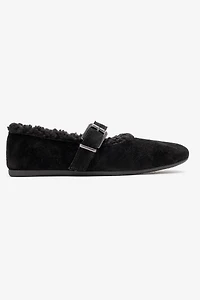 Forever & Always Womens Guin Leather Strap Flat