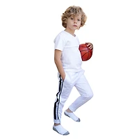 Gioberti Boy's Athletic Jogger Track Pants - With Ribbed Zipper Ankle Cuffs