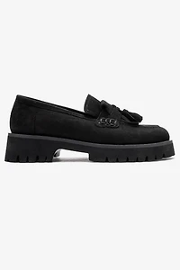 Forever & Always Womens Poen Leather Tassel Loafer