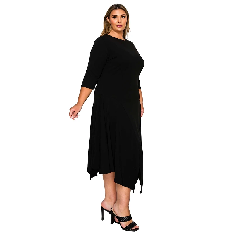 L I V D Women's Plus Vida Split Hem Dress