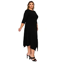 L I V D Women's Plus Vida Split Hem Dress
