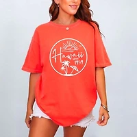 Simply Sage Market - Hawaii Since 1959 Women's Garment Dyed Graphic T-Shirt