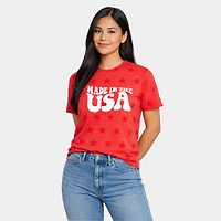 Simply Sage Market - Made The USA Puff Print Women's Short Sleeve Star Tee