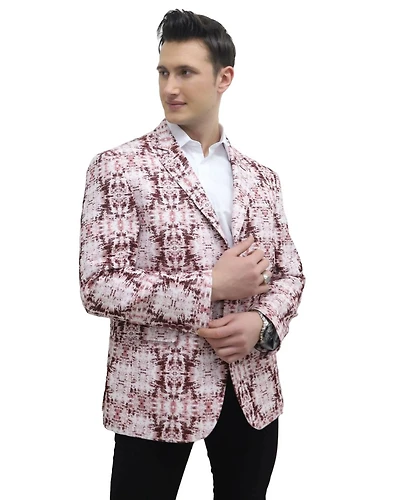 Elie Balleh Men's Slim Fit Sports Coat Jacket