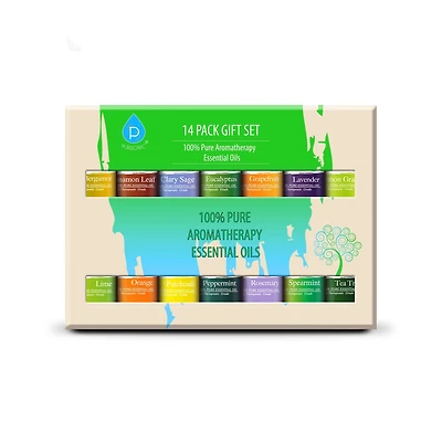 Pursonic Unisex 14 pack of 100% Pure Essential Aromatherapy Oils