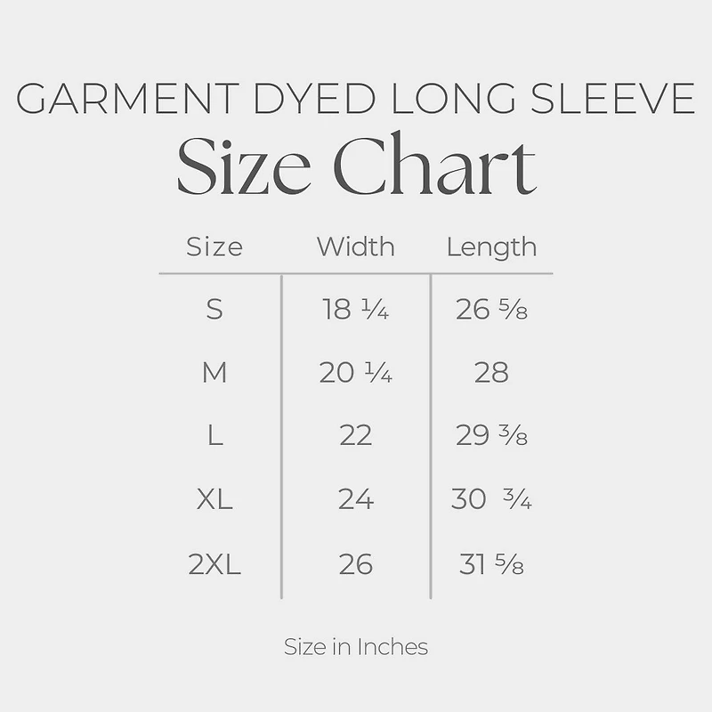 Simply Sage Market - You Will Never Regret Being Kind Green Women's Garment Dyed Long Sleeve Graphic T-Shirt