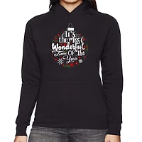 LA Pop Art Christmas Ornament - Women's Word Hooded Sweatshirt