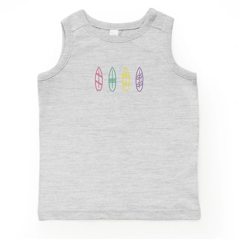 The Juniper Shop - Embroidered Surf Boards Toddler Graphic Tank