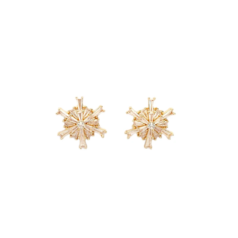 AGP PARIS Golden Stardust Womens Necklace and Earrings Set