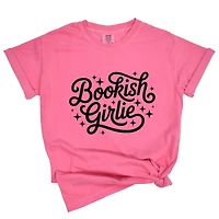 Simply Sage Market - Bookish Girlie Cursive Stars Women's Garment Dyed Graphic T-Shirt
