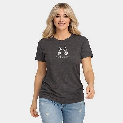 Simply Sage Market - A Little Crabby Outline Women's Short Sleeve Graphic T-Shirt