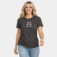 Simply Sage Market - A Little Crabby Outline Women's Short Sleeve Graphic T-Shirt