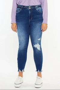 KanCan Women's Plus High Rise Ankle Skinny Jeans Haydee