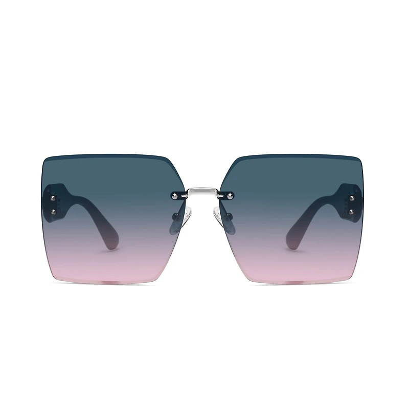AGP PARIS Women's Square Acetate Gradient Lens UV400 Sunglasses