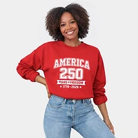 Simply Sage Market - America 250 Years of Freedom Varsity  Women's Graphic Sweatshirt