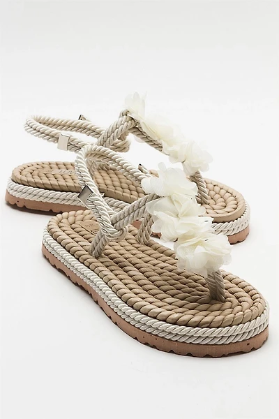 Prologue Shoes Womens SANTRA Lace-Up Thong Sandals