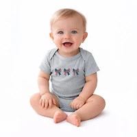 The Juniper Shop - Patriotic Bows Row Baby Short Sleeve Graphic Bodysuit