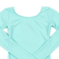 Leveret Girls Long Sleeve Bright Solid Stretch Dance Leotard