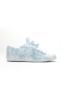 Forever & Always Womens Serenelle Lace Bridal Sneaker