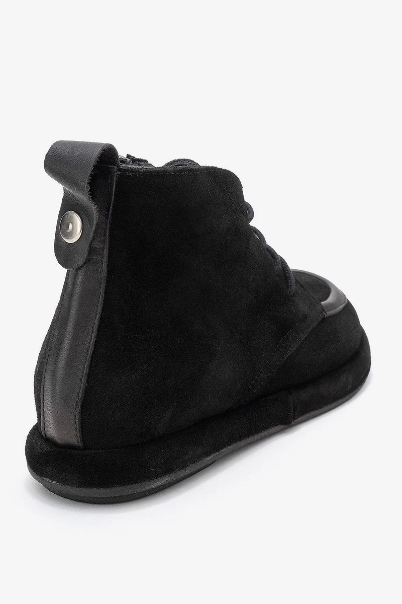 Forever & Always Womens Martas Leather Zip Boot