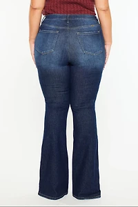 Kancan Women's Plus High Rise Flare Jeans Solange
