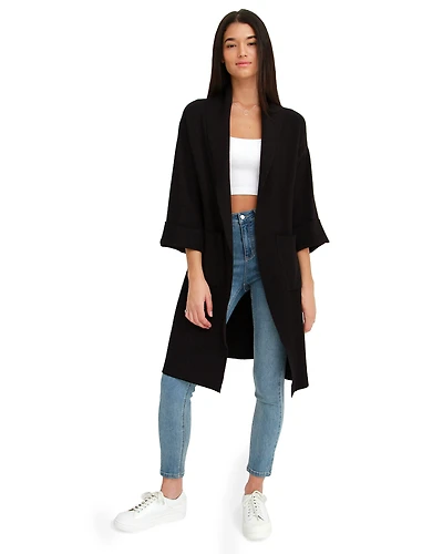 Belle & Bloom Womens Hold The Line Coatigan