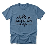 Simply Sage Market - Mountain Life Men's Garment Dyed Graphic T-Shirt