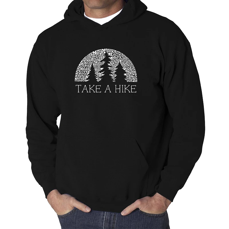 LA Pop Art Nature Lover - Men's Word Hooded Sweatshirt