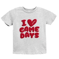 The Juniper Shop - Youth Short Sleeve Graphic T-Shirt I Love Game Days Puff Print