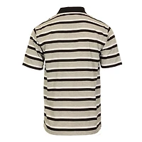 Gioberti Men's Regular Fit Stripe Short Sleeve Polo w/ Pocket